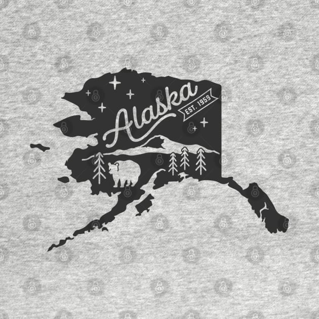 State of Alaska Graphic Tee by MN Favorites